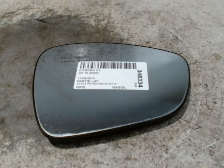 GLACE RETROVISEUR EXT D CITROEN C3 2009-