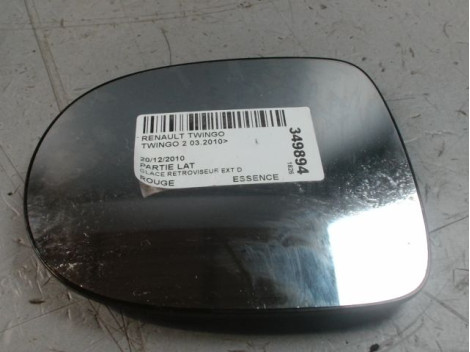 GLACE RETROVISEUR EXT D RENAULT TWINGO 2 2010-