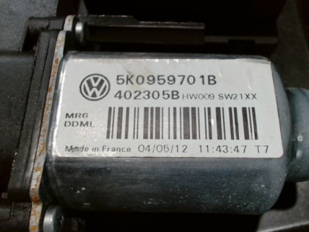 MECANISME+MOTEUR LEVE-GLACE AVANT GAUCHE VOLKSWAGEN GOLF VI 2008-