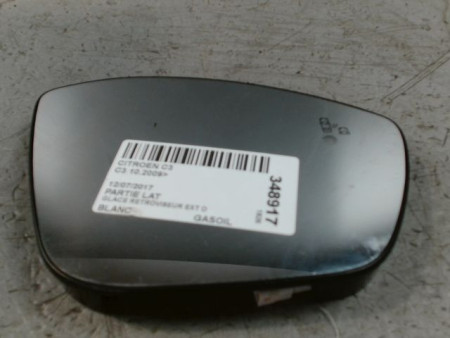 GLACE RETROVISEUR EXT D CITROEN C3 2009-