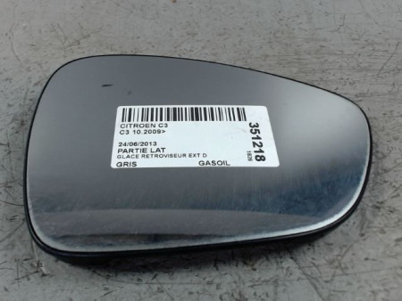 GLACE RETROVISEUR EXT D CITROEN C3 2009-