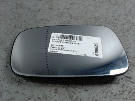 GLACE RETROVISEUR EXT G RENAULT SCENIC II PH2 2006-