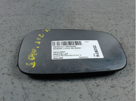 GLACE RETROVISEUR EXT D RENAULT SCENIC II PH2 2006-