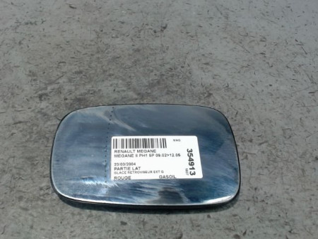 GLACE RETROVISEUR EXT G RENAULT MEGANE II PH1 02-05