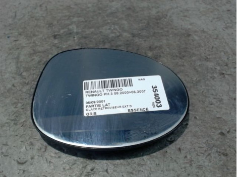 GLACE RETROVISEUR EXT D RENAULT TWINGO PH.3 2000-2007