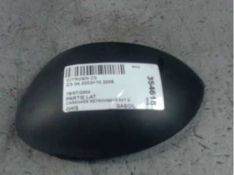 CARENAGE RETROVISEUR EXTERIEUR GAUCHE CITROEN C3 2002-2005