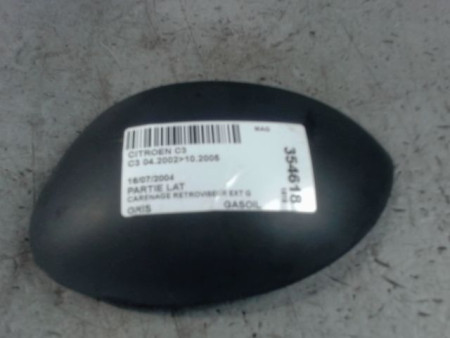CARENAGE RETROVISEUR EXTERIEUR GAUCHE CITROEN C3 2002-2005