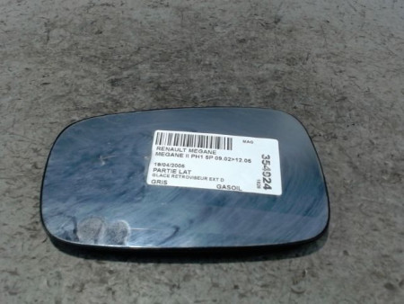 GLACE RETROVISEUR EXT D RENAULT MEGANE II PH1 02-05