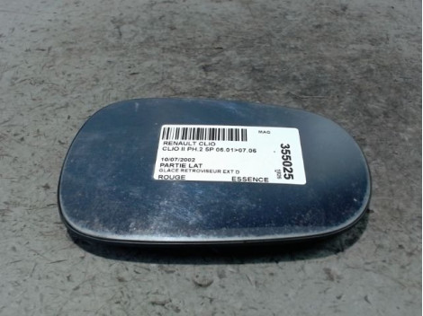 GLACE RETROVISEUR EXT D RENAULT CLIO II PH.2 01-06