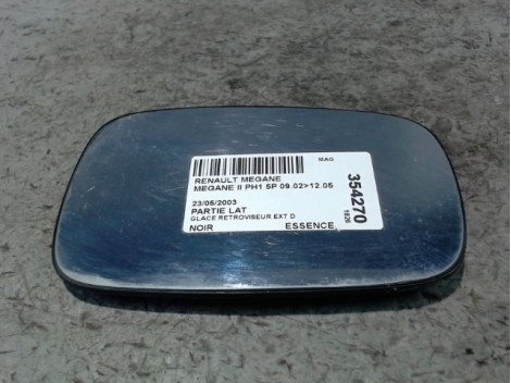 GLACE RETROVISEUR EXT D RENAULT MEGANE II PH1 02-05