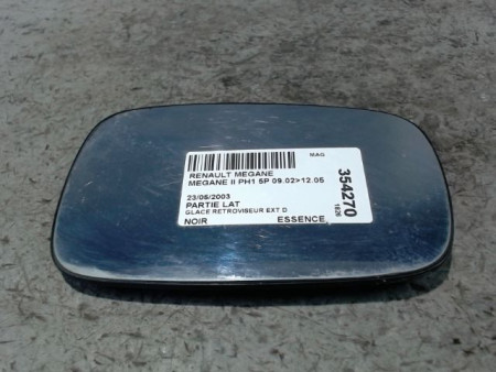 GLACE RETROVISEUR EXT D RENAULT MEGANE II PH1 02-05