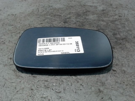 GLACE RETROVISEUR EXT D RENAULT MEGANE II PH1 02-05