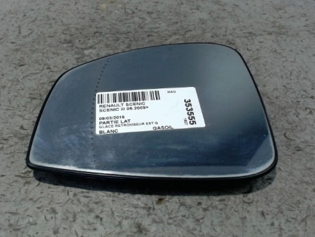 GLACE RETROVISEUR EXT G RENAULT SCENIC III 2009-