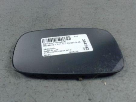 GLACE RETROVISEUR EXT D RENAULT MEGANE II PH1 C.C 03-05