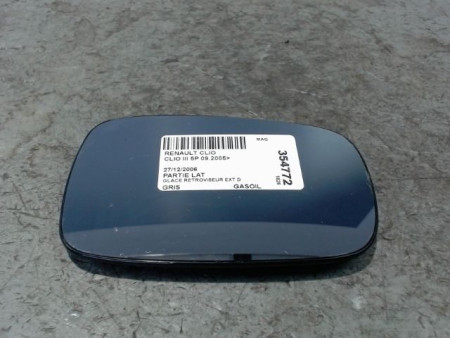 GLACE RETROVISEUR EXT D RENAULT CLIO III 2005-