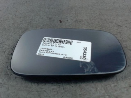 GLACE RETROVISEUR EXT D RENAULT CLIO III 2007-