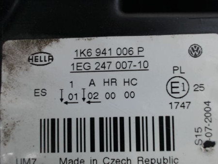 PHARE DROIT VOLKSWAGEN GOLF V 2003-2009