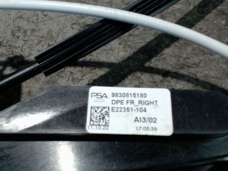 MECANISME+MOTEUR LEVE-GLACE AVANT DROIT PEUGEOT 308 2011-