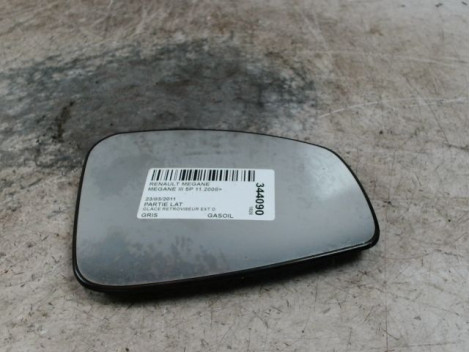 GLACE RETROVISEUR EXT D RENAULT MEGANE III 2008-