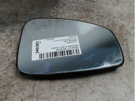 GLACE RETROVISEUR EXT D RENAULT MEGANE III 2008-