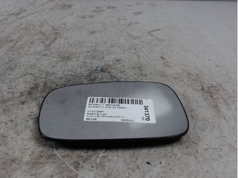 GLACE RETROVISEUR EXT D RENAULT SCENIC II PH2 2006-