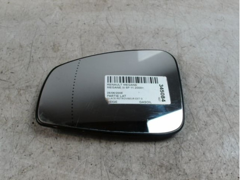 GLACE RETROVISEUR EXT G RENAULT MEGANE III 2008-